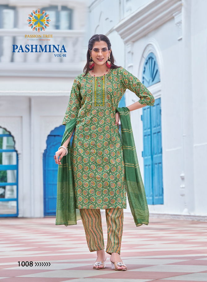 Pashmina Vol 1 By Passion Tree Modal Printed Kurti With Bottom Dupatta Wholesale Online